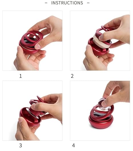 Metal Body Solar-Powered Rotating Air Freshener