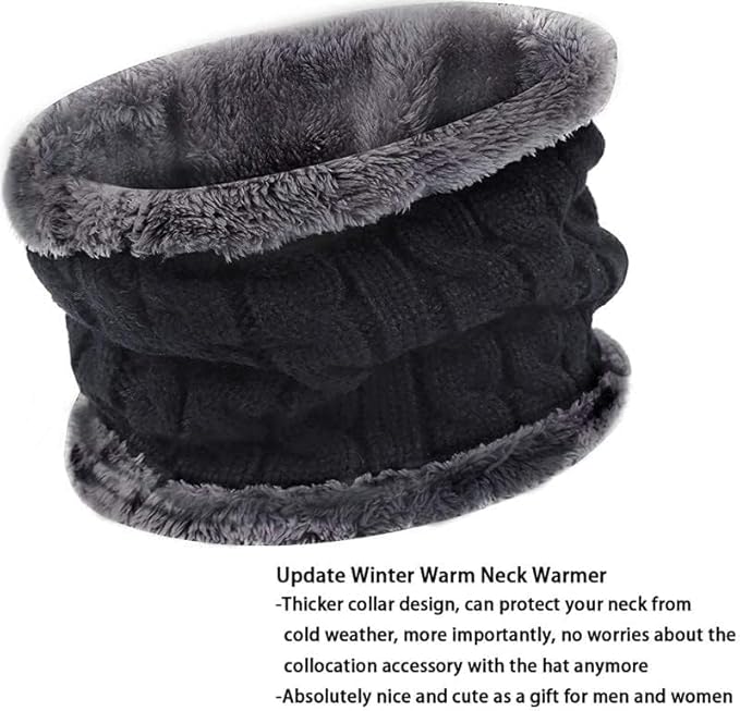 Men's Woolen Beanie Cap & Muffler